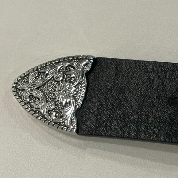 No Boundaries Women's Black Western Belt sz L - Picture 5 of 12